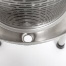 Fischer-Lahr® Mini Profi-Hydropresse FP6INOX: Wasserdruck-Presse 6 Liter, komplett aus Edelstahl, Apfelpresse / Obstpresse / Mostpresse, Tisch-Maischepresse für Haushalt, Gastro & Labor, mit Profi Hydrodruck-Technik, mit verstärktem Edelstahl-Deckel