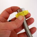 Fischer-Lahr® Mini Profi-Hydropresse FP6INOX: Wasserdruck-Presse 6 Liter, komplett aus Edelstahl, Apfelpresse / Obstpresse / Mostpresse, Tisch-Maischepresse für Haushalt, Gastro & Labor, mit Profi Hydrodruck-Technik, mit verstärktem Edelstahl-Deckel