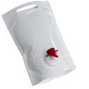 Bag in Box STAFFELPREISE beachten:  Standbeutel 1,5 Liter für Fruchtsaft, VITOP-kompatibler Auslauf, neutral weiß und lichtschützend, lebensmittelecht,  ideal zum bekleben mit eigenen Etiketten, Stand-Alone Beutel bzw. Tasche mit Tragegriff, made in EU
