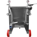 Schichtenfilter: Weinfilter-Maschine Fischer, inkl. 21 FiIterplatten 40 x 40, für max.20 Schichten, ohne Pumpe, Edelstahl-Gehäuse, fahrbar, Weinfilteranlage made in EU  (versandkostenfrei)*