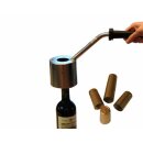 Weinkapsel-Schrumpfgerät:  Kapsel-Schrumpfmaschine HSE für Thermo-Flaschenkapseln, aus Edelstahl mit 400 Watt Leistung, geeignet für ALLE Flaschendurchmesser