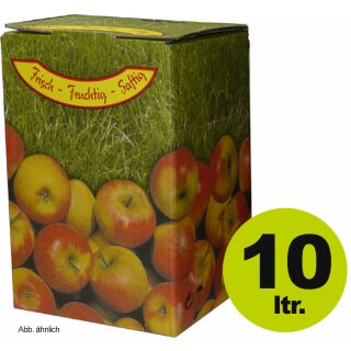(ab 1,50 EUR - STAFFELPREISE BEACHTEN!) Bag in Box: Karton, Motiv "Apfel" 10 Liter, ohne Beutel