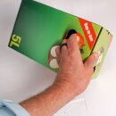 (STAFFELPREISE BEACHTEN!) Neues Motiv 2025 - Bag in Box Apefelsaft:  Karton, Motiv "Apfel", Saftkarton 5 Liter