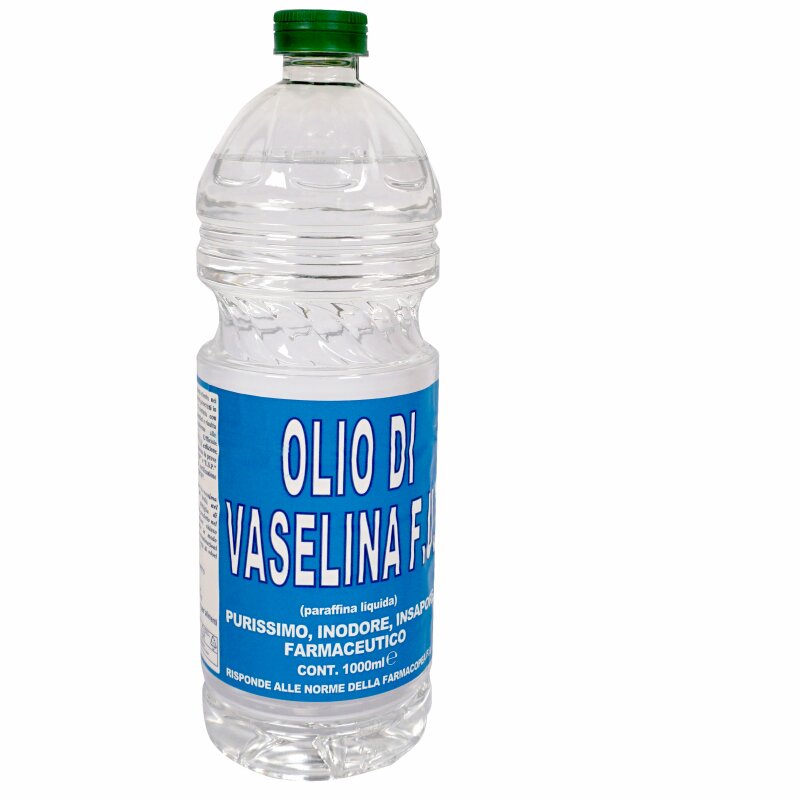 8025955000044 /  Top Vaseline-Öl (neue Verpackung): Medizinisch reines Vaselinöl lebensmittelecht 1 Liter  (Lebensmittelqualität -  Anwendung z.B. in Saftfass oder als ungiftiges Schmierfett), alkoholbeständig, Staffelpreise beachten, made in EU