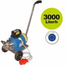 Elektrische Weinpumpe / Saft-, Getränke-Pumpe: Fischer Impellerpumpe 25, Leistung 3000 l/h, lebensmittelecht,  400 V, Bypass, fahrbar (versandkostenfrei)*