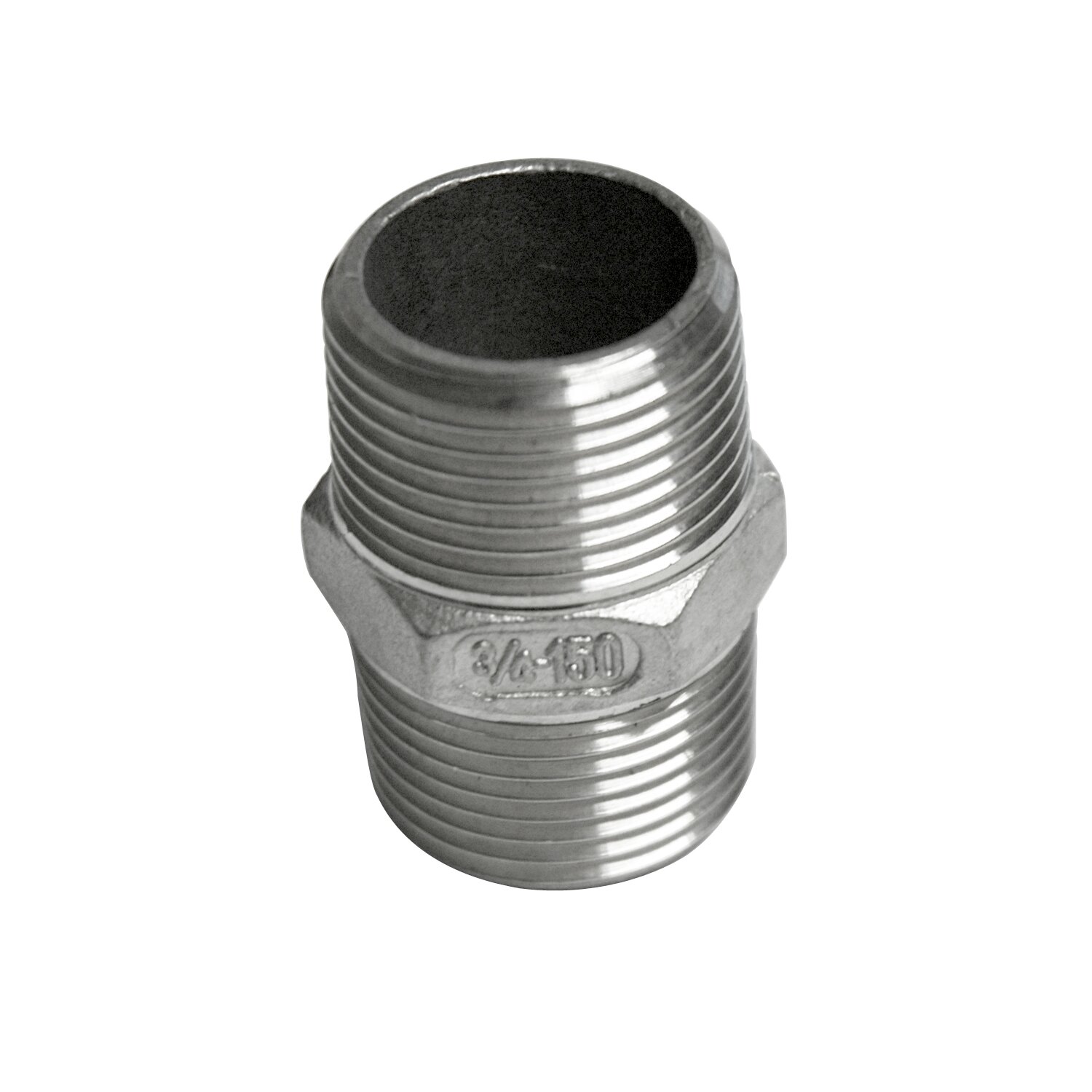 G340064  Doppelnippel 1 Zoll Edelstahl, lebensmittelecht,  Doppelmuffe AG 	 
		 (Edelstahlhahn, Kugelhahn, Scheibenventil, Blindkappe, Honighahn, Probierhahn, Zapflochklappe, Doppelnippel)  
	