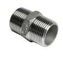 Doppelnippel 11/4 Zoll Edelstahl,  Doppelmuffe AG