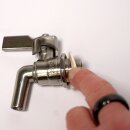 Kugelhahn V2A Gewinde 1/2" Zoll,  lebensmittelechter...