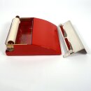 Flaschen-Etikettierer - DER Klassiker: Hade A6 Standard Hand-Etikettiergerät für Nassleim Flaschen-Etiketten, zum direkten beleimen von Papier-Etiketten ODER zum anfeuchten von Etiketten bzw. Briefmarken mit Leimseite, für max. Breite 135mm