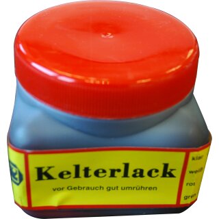 Kelterlack 375 ml rot / Weinpresse Reparatur-Lack:  Zubehör / Ersatzteil. Bitte beachten  - der Kelterlack dient dem Schutz des Metalls - es kann zu leichten Farbabweichungen zum Farbbild der Originalfarbe deiner Obstpresse kommen