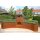 Terrassen-Kamin / Terrassen-Heizung: Gartenkamin  in Rostoptik, Pinacate Corten (Edelrost), inkl. 4 Rollen, echter Cortenstahl (!), Ofenrohr-Anschluss, Kaminofen 150cm,  (Versand kostenlos)*