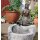 Gartendeko Figur: Bronzefigur Garten,  Frau sitzend, Alena, Wasserspeier Frau, 68 cm hoch