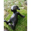 Gartendeko Figur: Bronzefigur Garten, Emil der Hase,...