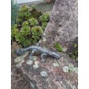 Gartendeko Figur: Bronzefigur Garten,  Eidechse, gebogen, 17 cm lang  (Restposten)