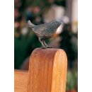Gartendeko Figur: Bronzefigur Garten, Zaunkönig,  6...