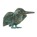 Gartendeko Figur: Bronzefigur Garten,  Eisvogel klein,...
