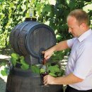 Barrik Weinfass: Fass 10 Liter, 100% lebenmittelecht, Kunststofffass Barrique Design, leicht zu reinigen und hygienisch