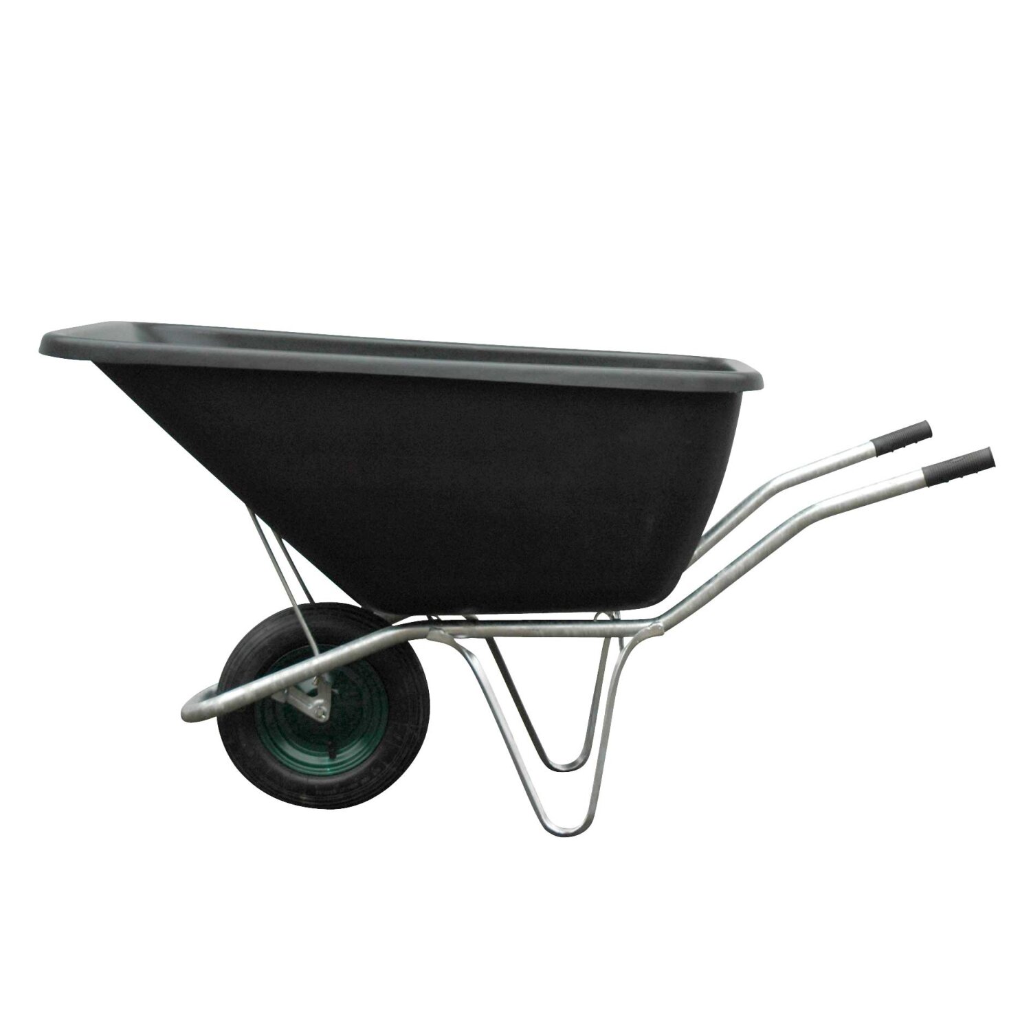 6624  YERD Basics: Einrad-Schubkarre 200 Liter Großmuldenkarre, Hofkarre verzinkt - schwarz 	 
		 (1-Rad Schubkarre,Scheibtruhe,Benne,Schub-Karre, Stoßkarre, gartendeko-direkt schubkarren, Stallkarre, YERD)  
	