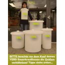 Fischer Sauerkraut-Topf: Gärfass  für  Sauerkraut / Choucroute, Sauerteig-Bottich, Gemüse Fermenations-Fass,  ungefärbt weiß,  60 Liter, mit hermetischem Wasserrand (Gärglocke)