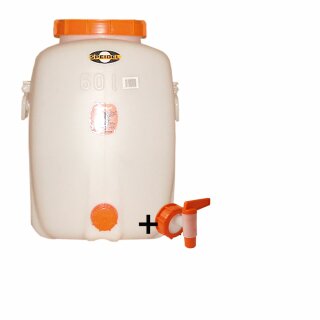 Speidel Getränkefass Oval 60 Liter mit Auslaufhahn NW 15
