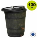 Wassertank Fass 130 Liter, naturgetreuste Holznachbildung, Fass ungiftig parafiniert!