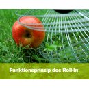 Der bewährte PROFI Rollsammler für Nüsse: YERD - original Roll-In Small (NEU v2022) Haselnuss-Sammler / Rollsammler Eicheln  -  erspare dir jetzt das mühsame aufsammeln!