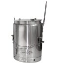 YERD Kochkessel 100 Liter, kippbarer Kochofen / Kartoffeldämpfer  - Futterdämpfer / Gulaschkanone aus Edelstahl, mit Holzfeuerung geschweißt, made in EU (Versand kostenfrei)*