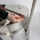 YERD Kochkessel 80 Liter,  kippbarer Kochofen / Kartoffeldämpfer  - Futterdämpfer  / Gulaschkanone aus Edelstahl, mit Holzfeuerung geschweißt (Versand kostenfrei)*