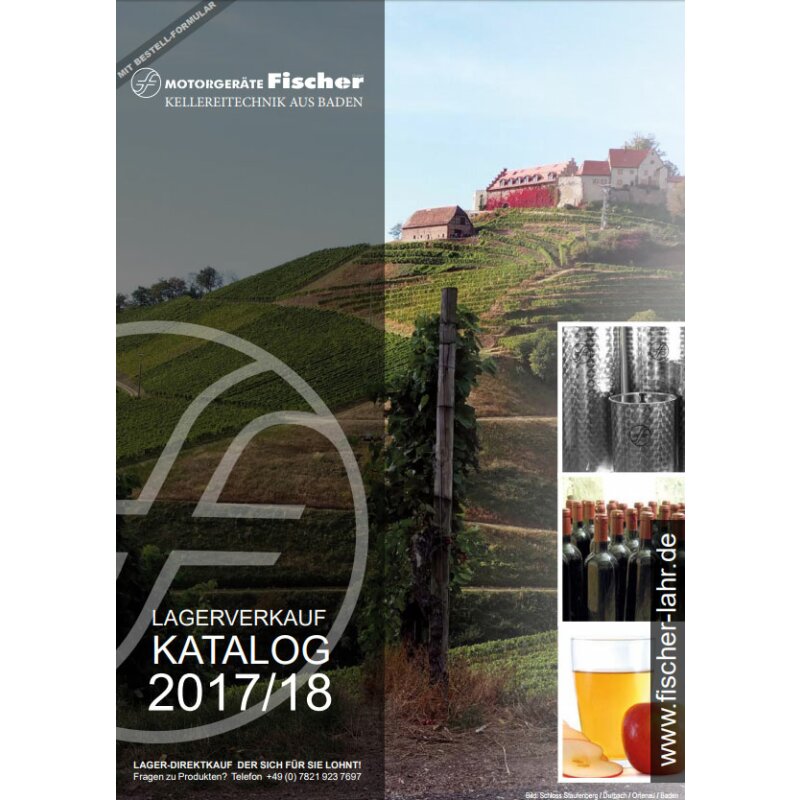  Lagerverkauf Fischer Lahr /  Kellereitechnik-Katalog 2017/2018 (zum Mitbestellen)