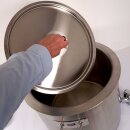 Edelstahl Marmeladentopf mit Wasserbad, 40 Liter, mit Abfüllhahn 1" Zoll, doppelwandiger V2A Drucktopf mit Ventil: Exakte Temperatur von 105°C (!),  für Induktion und auf allen Herdarten geeignet  (Versand kostenfrei *)
