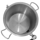 Edelstahl Marmeladentopf mit Wasserbad, 40 Liter, mit Abfüllhahn 1" Zoll, doppelwandiger V2A Drucktopf mit Ventil: Exakte Temperatur von 105°C (!),  für Induktion und auf allen Herdarten geeignet  (Versand kostenfrei *)