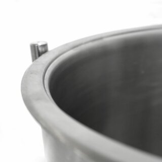 30471 Details:   Marmeladentopf Edelstahl mit Wasserbad 4,8 Liter, doppelwandiger V2A Drucktopf mit Ventil: Exakte Temperatur von 105°C (!), für Induktion auf allen Herdarten geeignet / Herstellung Konfitüre, Gelee, Marmeladentopf mit Wasserbad 4,8 Liter 