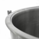 Marmeladentopf Edelstahl mit Wasserbad 4,8 Liter, doppelwandiger V2A Drucktopf mit Ventil: Exakte Temperatur von 105°C (!), für Induktion auf allen Herdarten geeignet