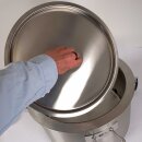 Marmeladentopf mit Wasserbad 26 Liter mit Abfüllhahn 1",  doppelwandiger V2A Edelstahl-Drucktopf mit Ventil: Exakte Temperatur von 105°C auf allen Herdarten