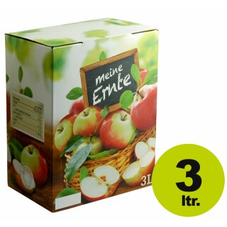 (ab 1,07 EUR - STAFFELPREISE BEACHTEN!) Bag in Box: Karton, Motiv "Meine Ernte", Saftkarton 3 Liter