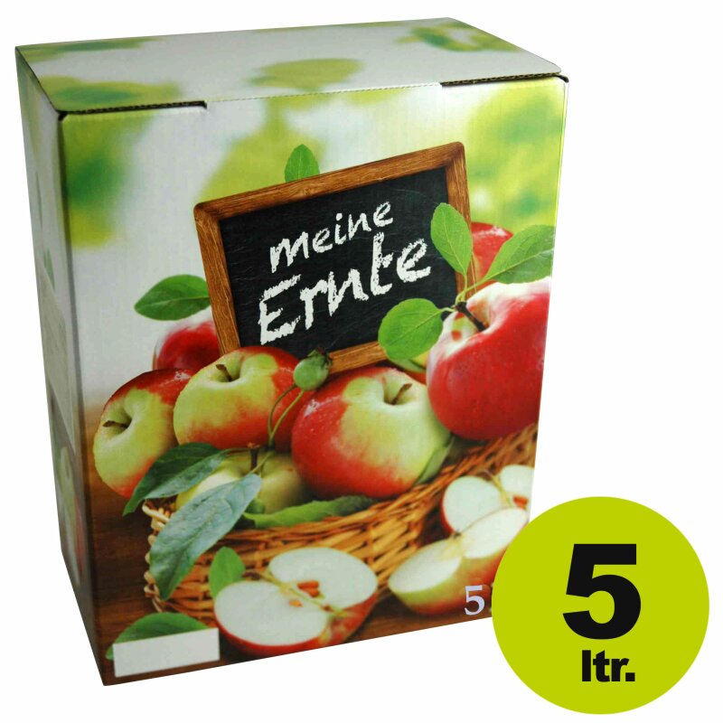  Bag in Box Karton: Motiv "Meine Apfel-Ernte" 5 Liter Karton, ohne Beutel 