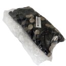 Schraubverschlüsse für Flaschen: PP31.5 Hand-Schraubverschluss mit Ölausgießer (Flaschenverschlüsse für Speiseöl-Flasche) und Abrisslasche / Originalitäts-Sicherung,  Flaschen-Deckel Metall , Drehverschluss Farbe schwarz