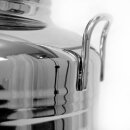 Transportkanne: Edelstahl-Kanne 75 Liter Inhalt / Getränkefass für Lebensmittel, geschweißt